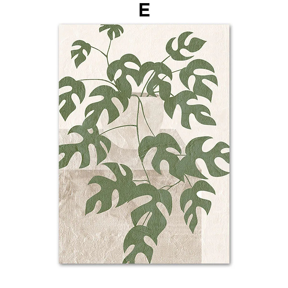 Monstera Botanical Boho Poster