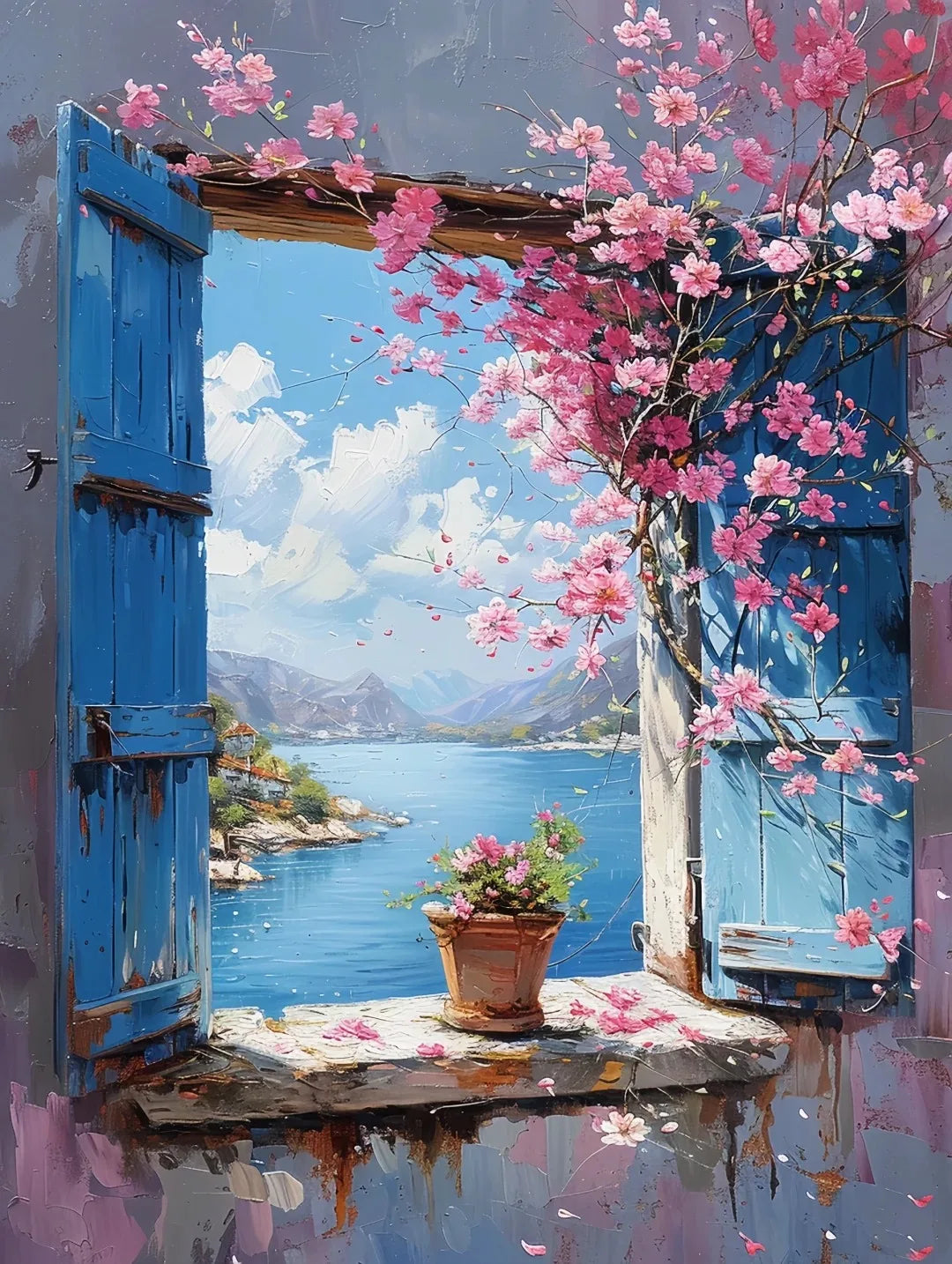 Colorful Graffiti Window Canvas