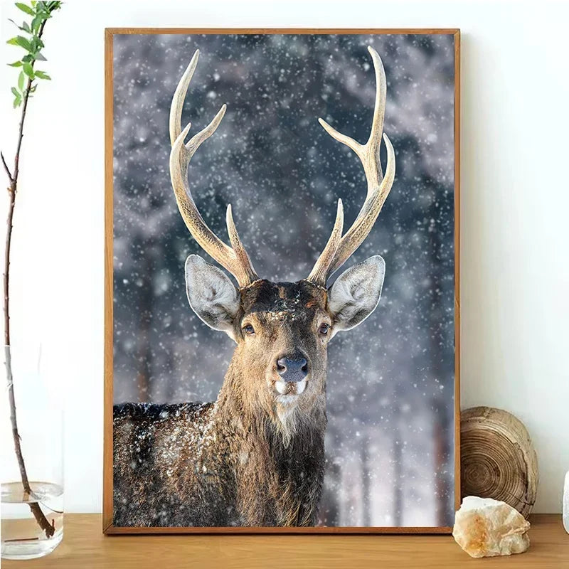 Cute Deer Jungle Canvas