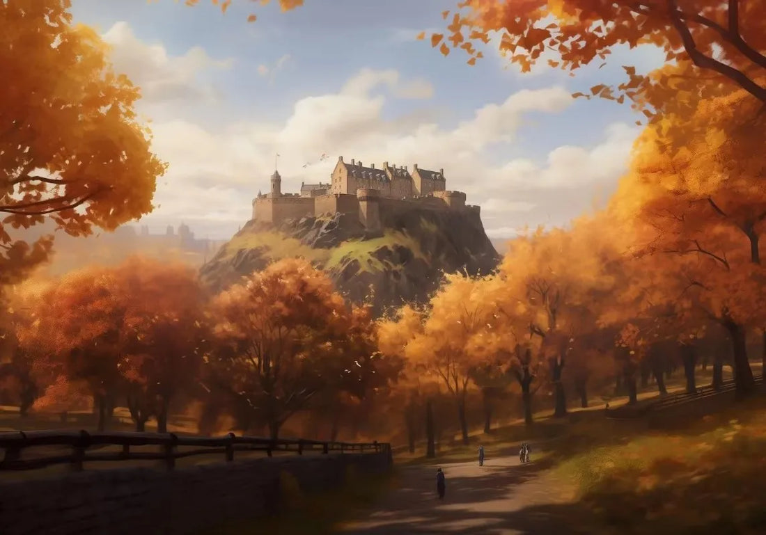 Autumn Countryside Deer Canvas