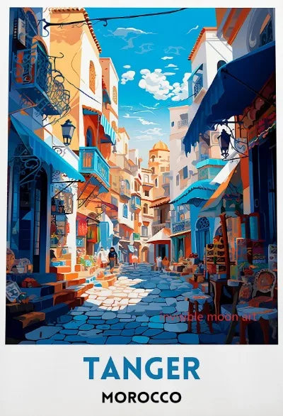 Moroccan Travel Art Poster