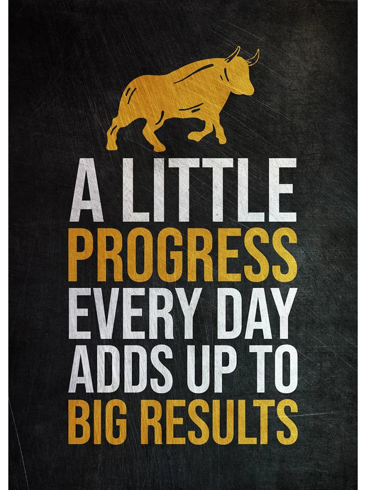 Golden Office Quote Canvas