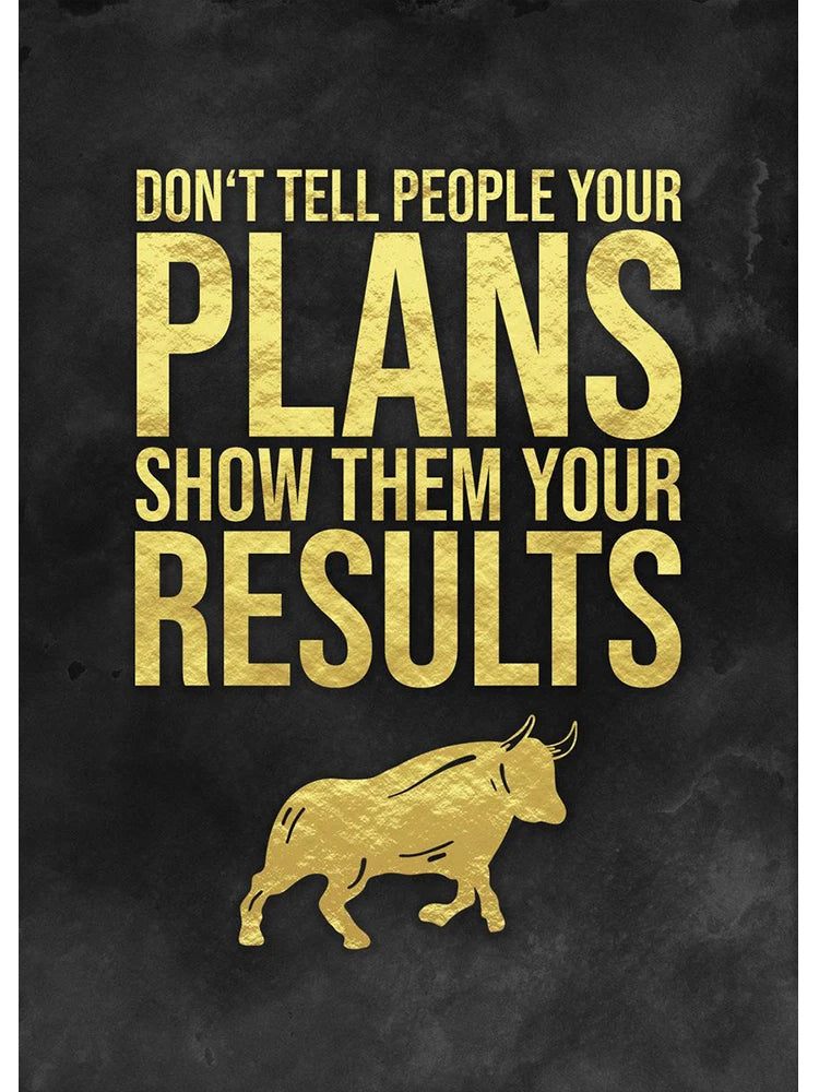 Golden Office Quote Canvas