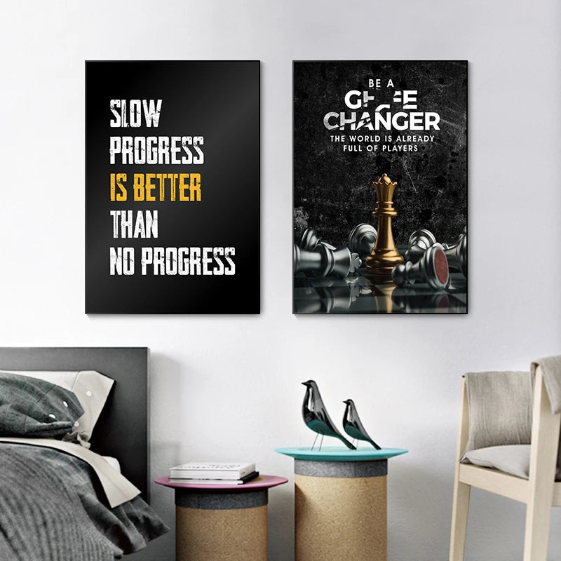 Black White Quote Poster