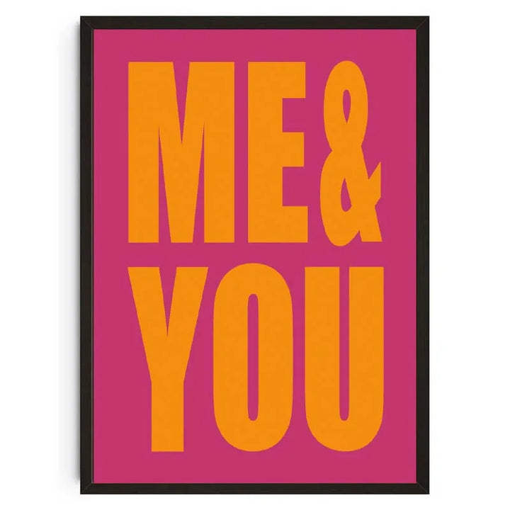 Pink Lyrics Typography Poster