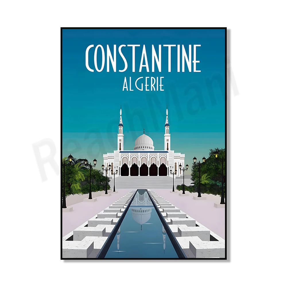 Minimalist Algiers Algeria Print