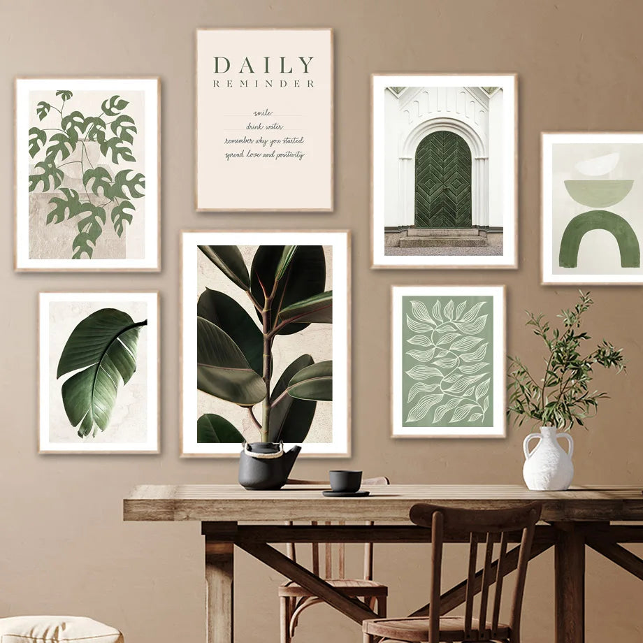 Monstera Botanical Boho Poster