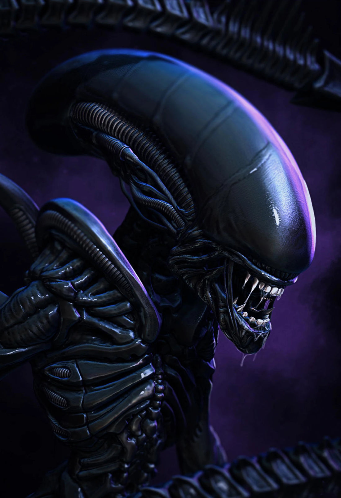 Classic Horror Alien Canvas