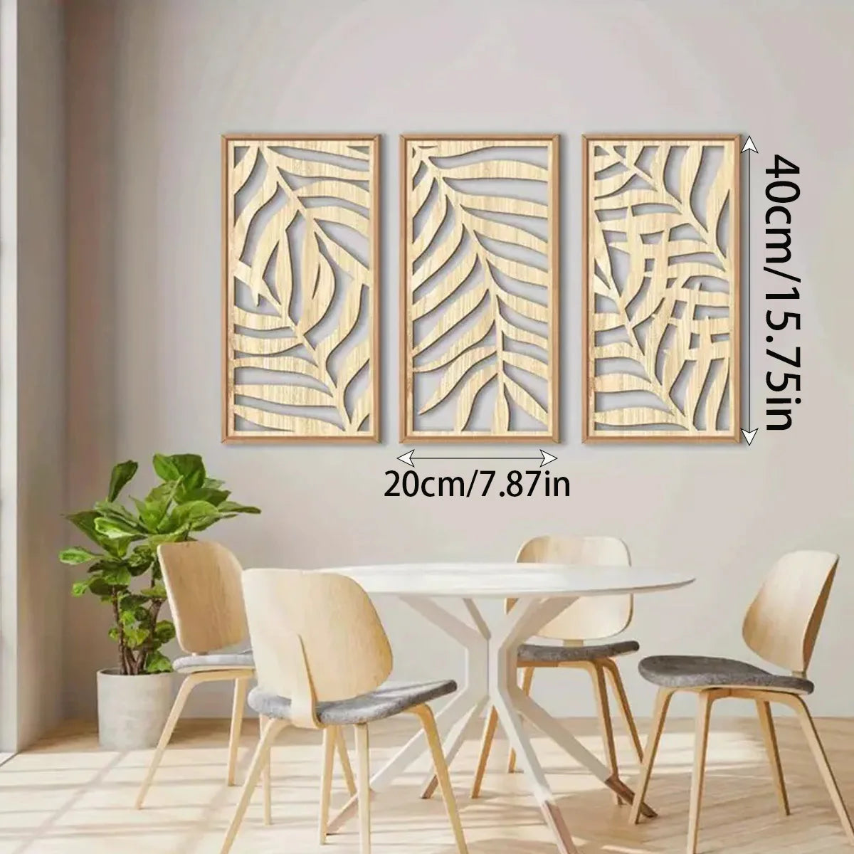 Abstract Leaf Wooden Decor
