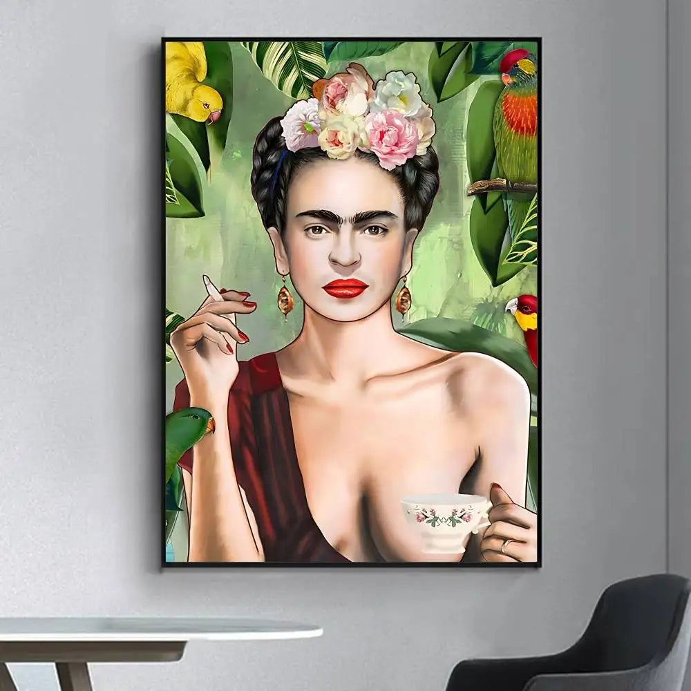 Frida Kahlo Retro Poster