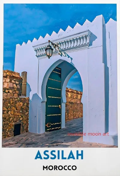 Moroccan Travel Art Poster