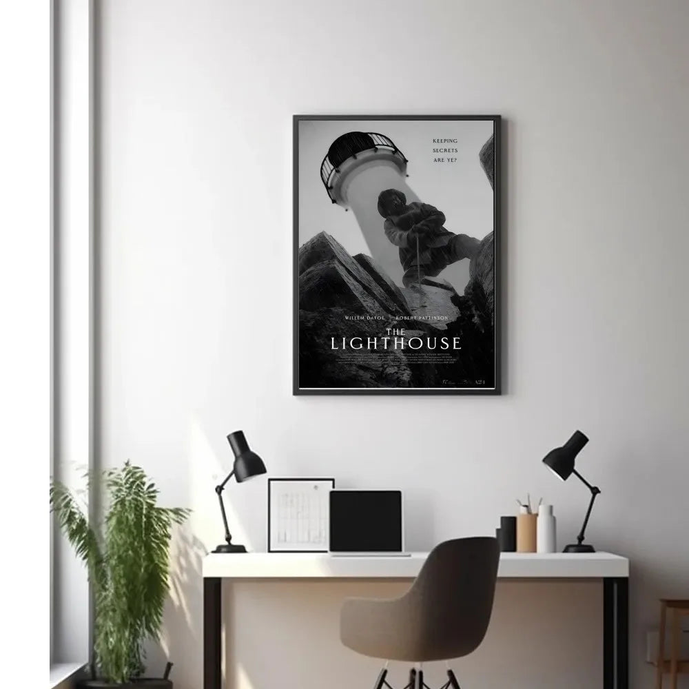 Lighthouse Retro Movie Poster