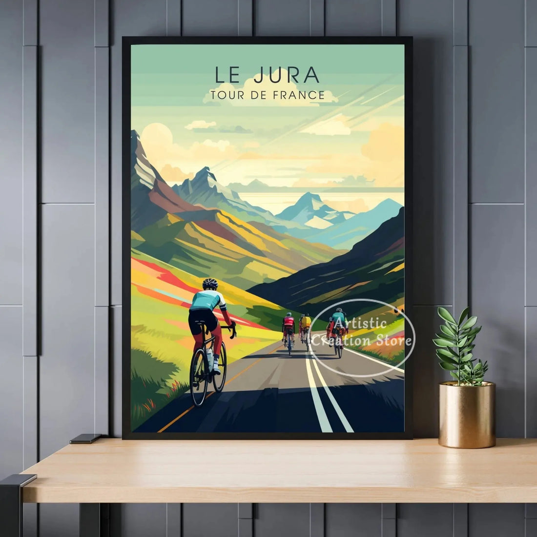 Tour de France Cyclist Poster