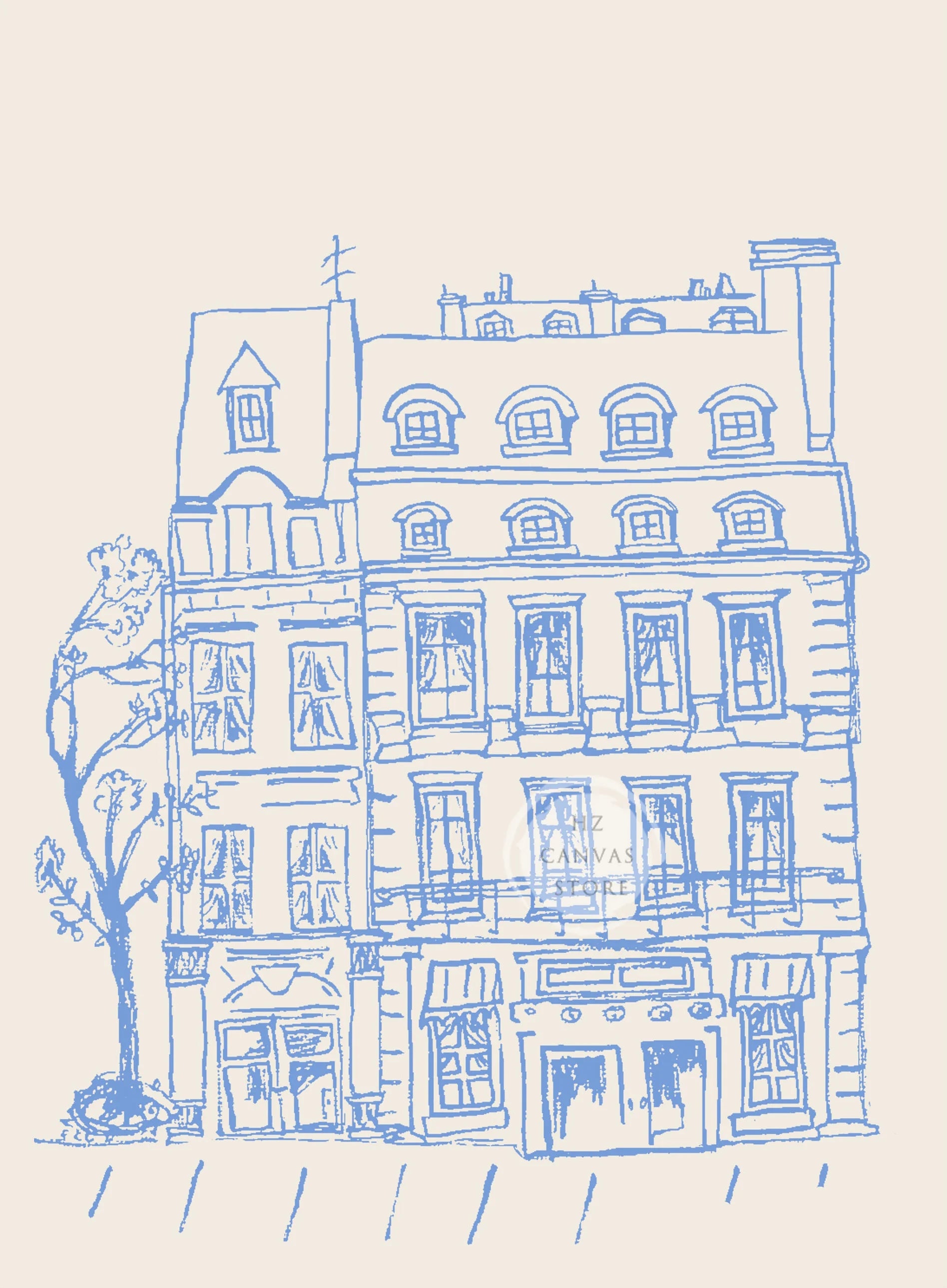 Paris Architecture Poster