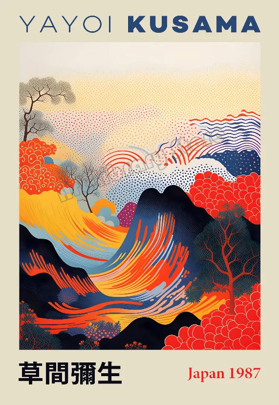 Japanese Geometric Landscape Art