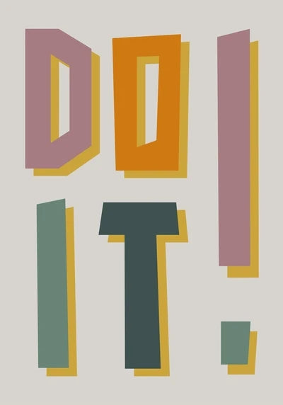 Chaos Typography Canvas Art