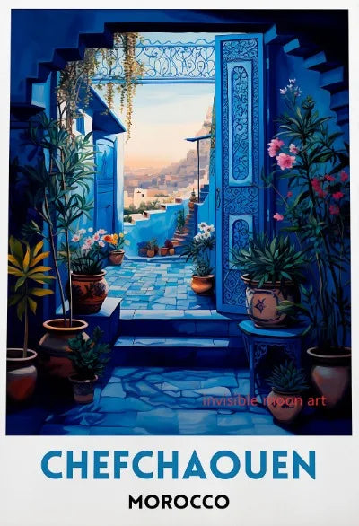 Moroccan Travel Art Poster