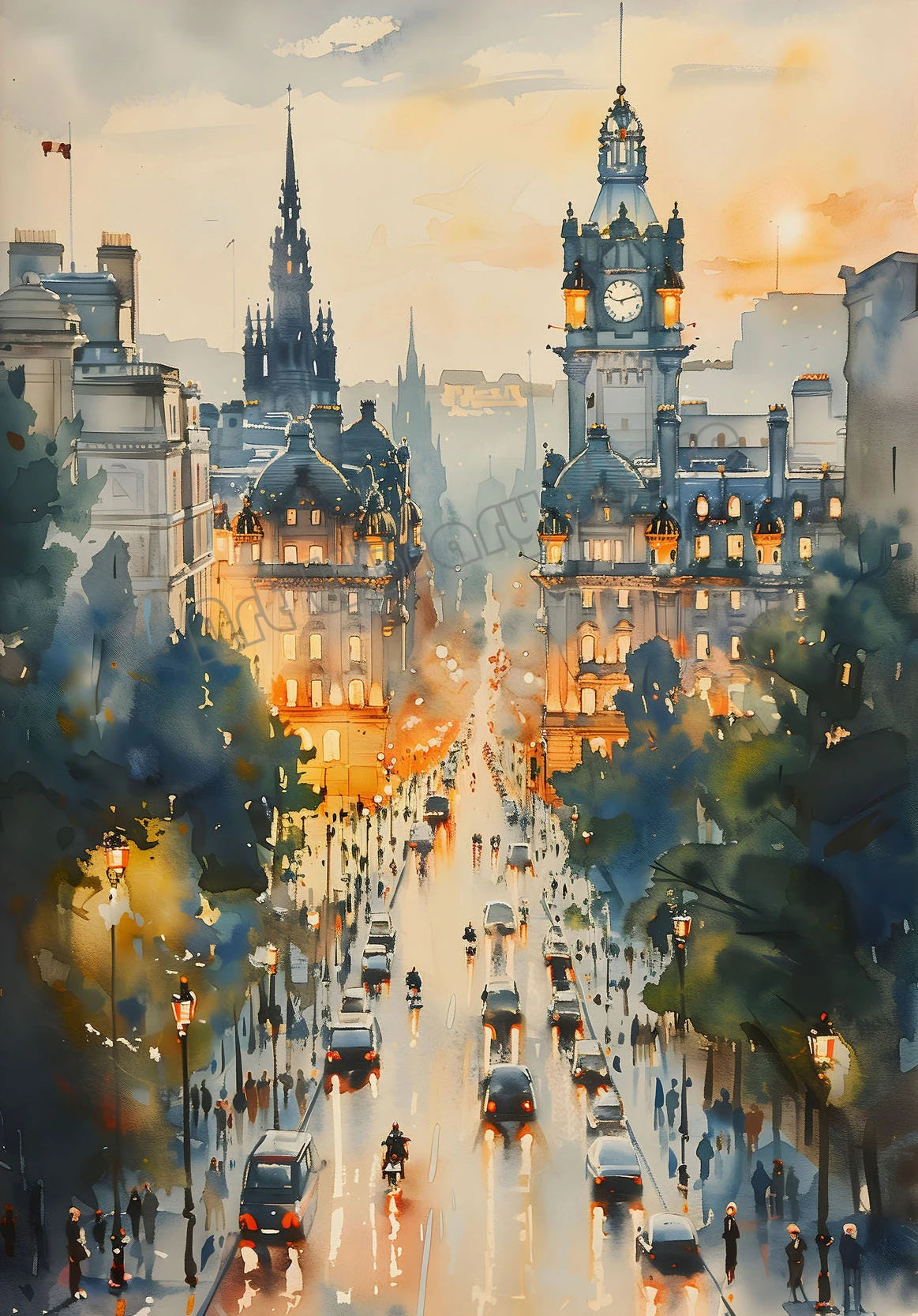 Retro Europe Travel Poster