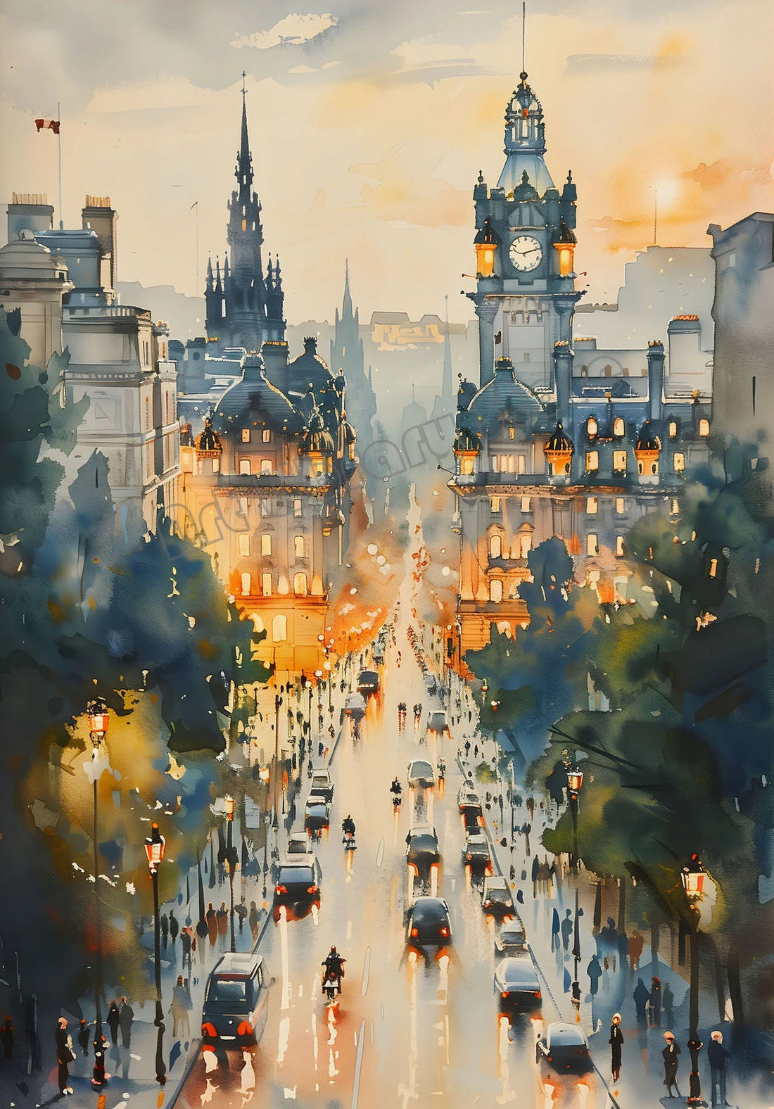 Retro Europe Travel Poster