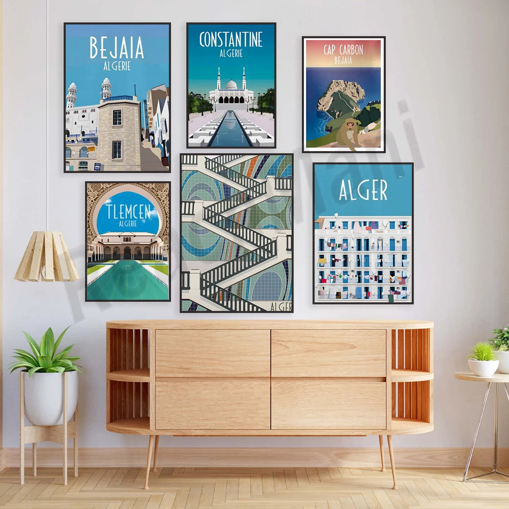 Minimalist Algiers Algeria Print