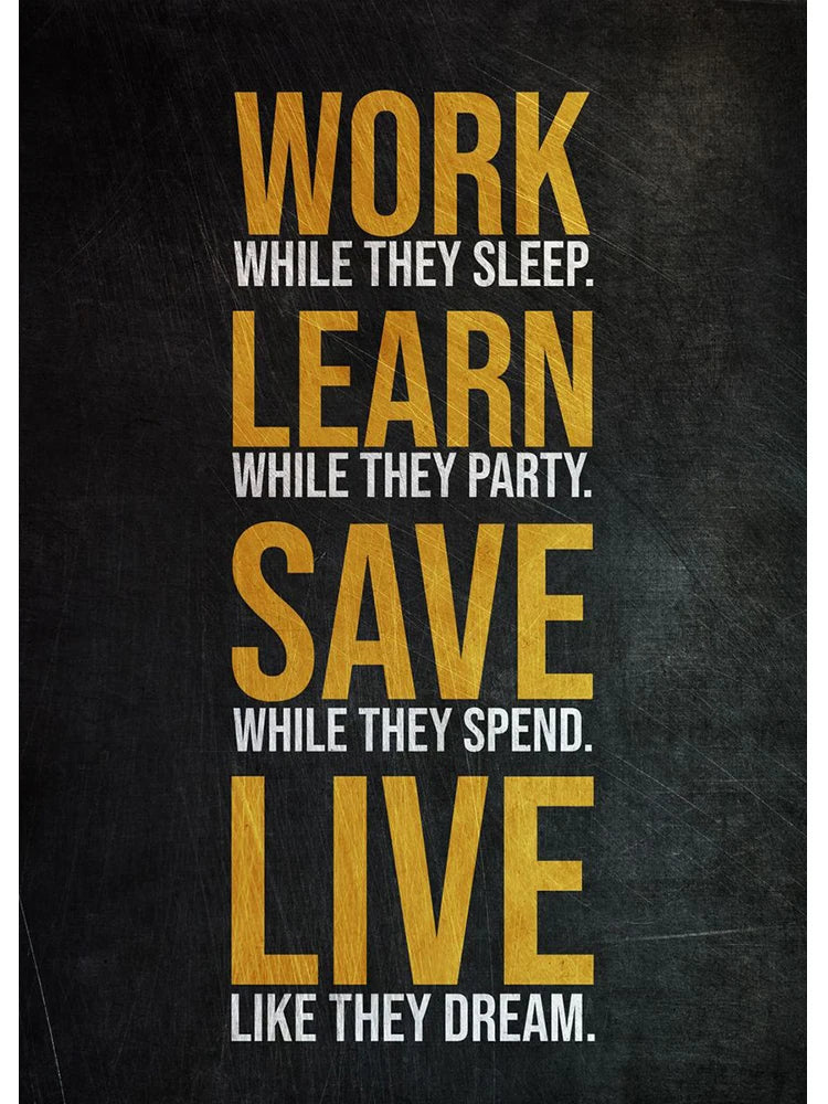 Golden Office Quote Canvas