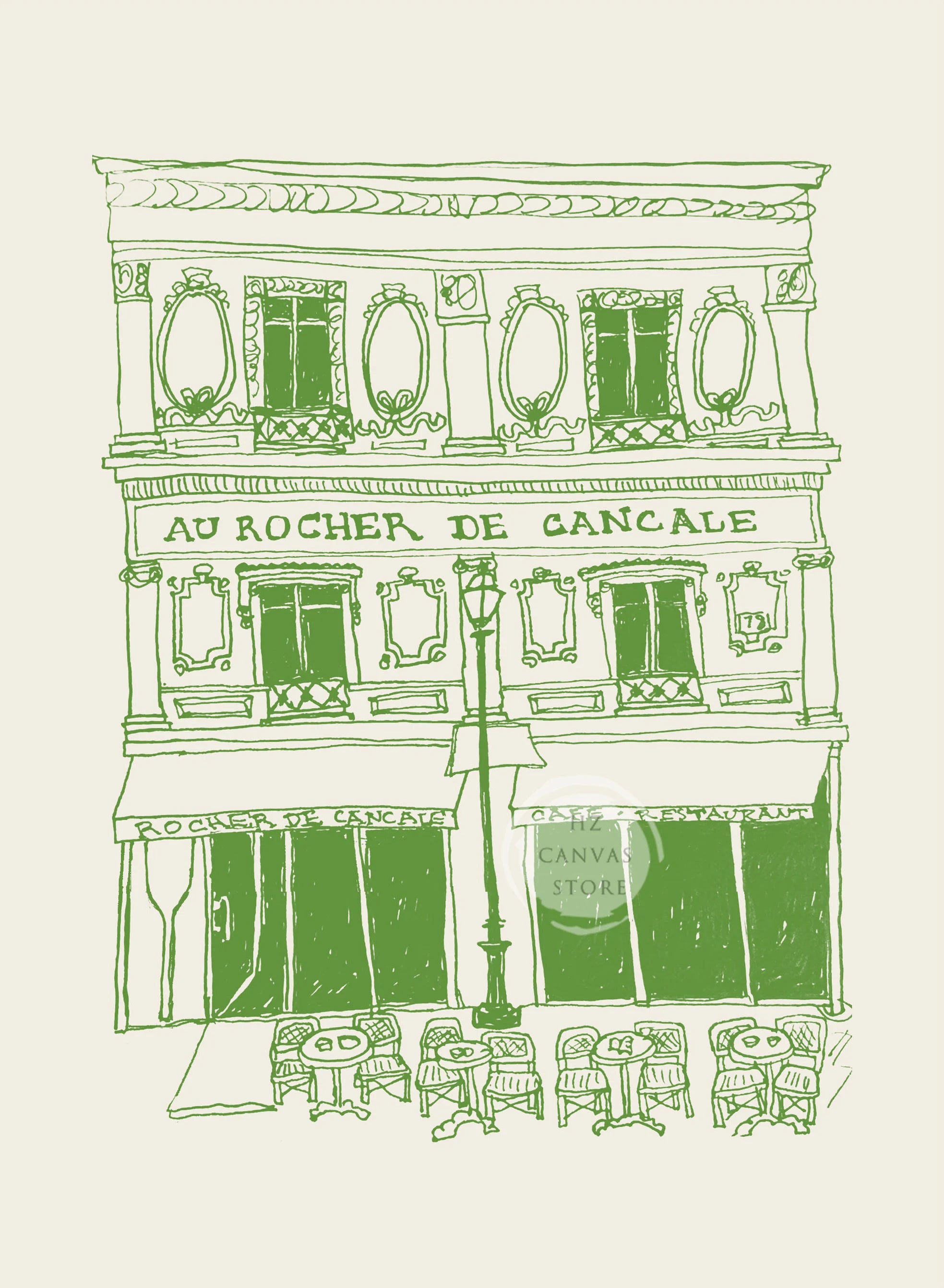 Paris Architecture Poster
