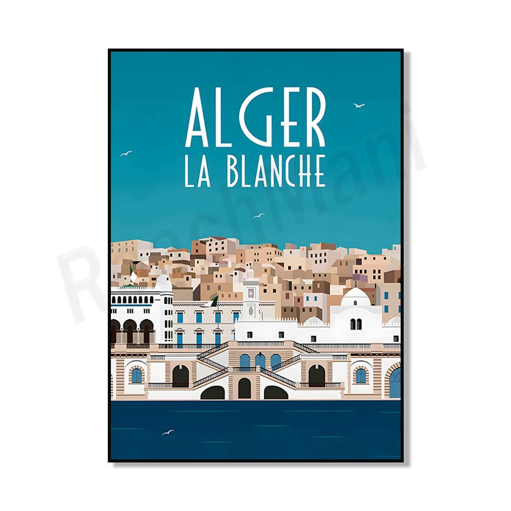 Minimalist Algiers Algeria Print