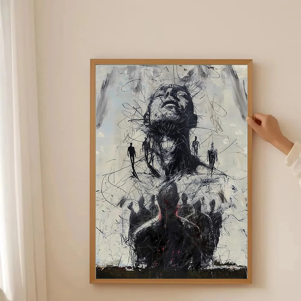 Minimalist Portrait Figure Canvas