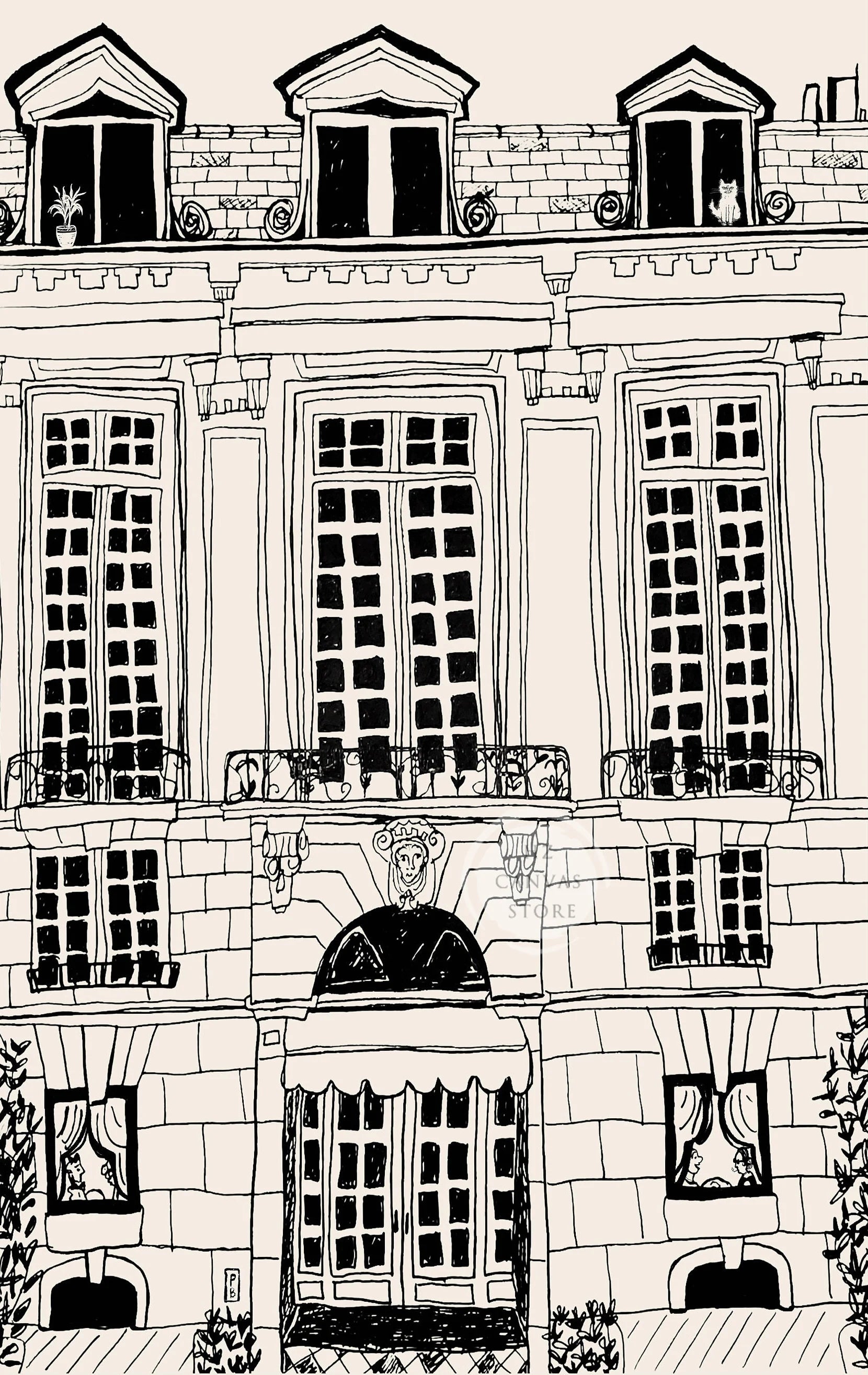 Paris Architecture Poster