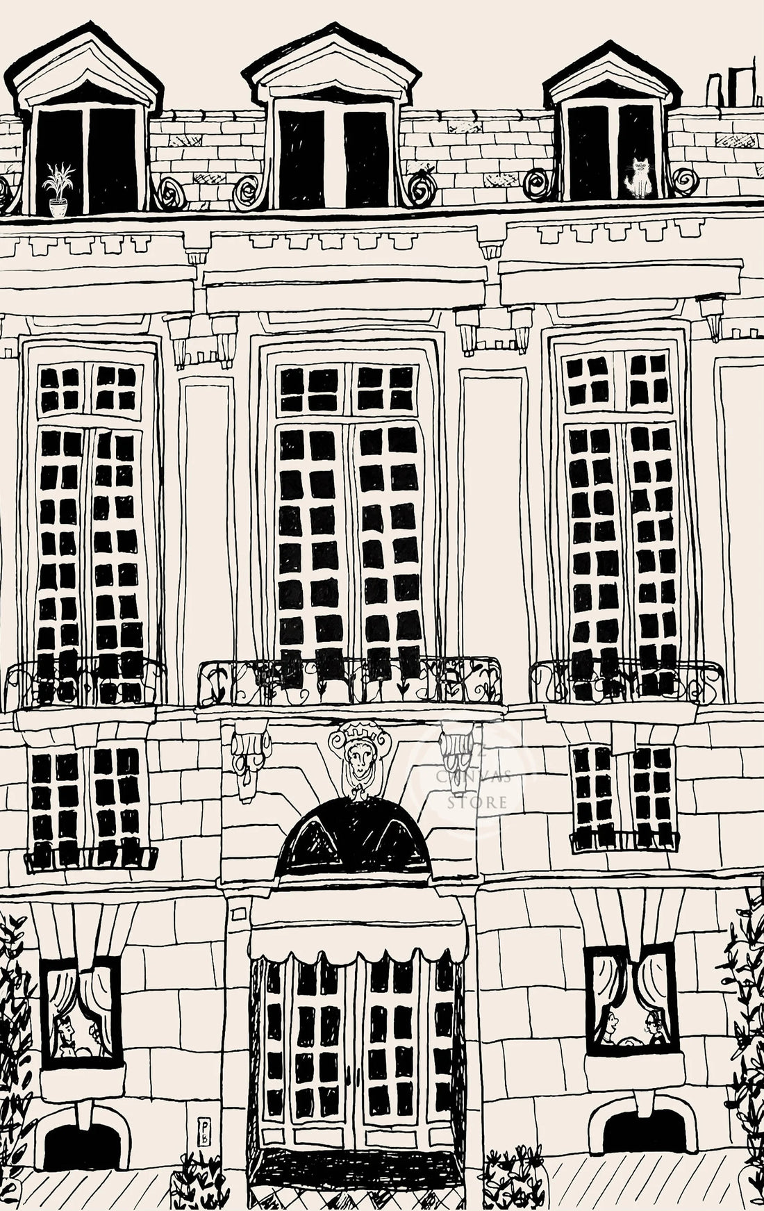 Paris Architecture Poster