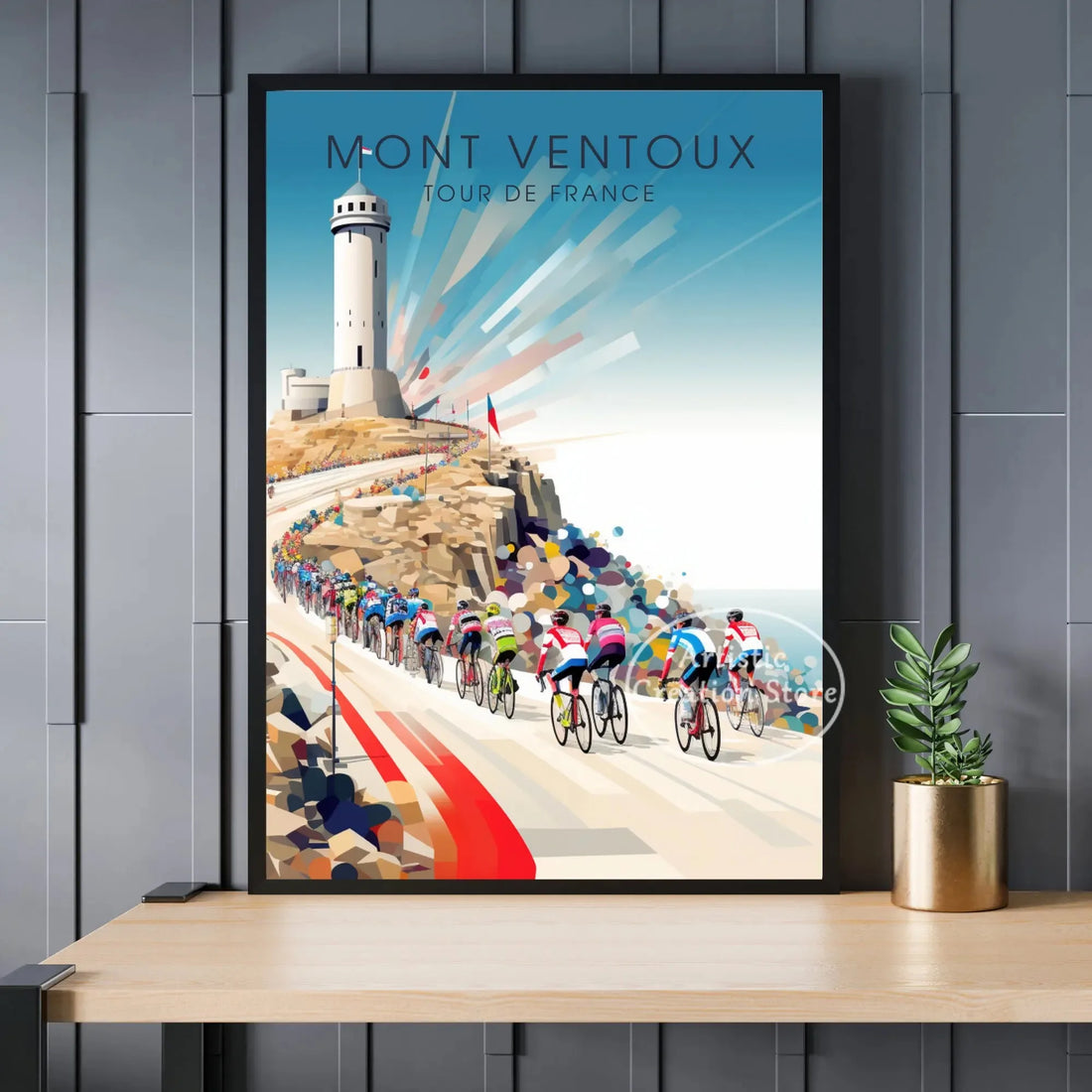 Tour de France Cyclist Poster