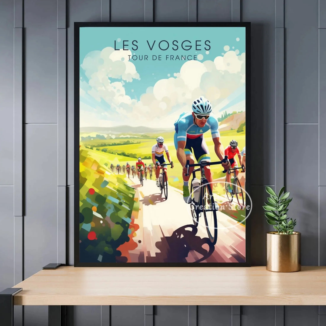 Tour de France Cyclist Poster