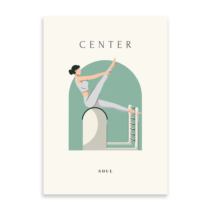 Minimalist Yoga Pose Wall Art