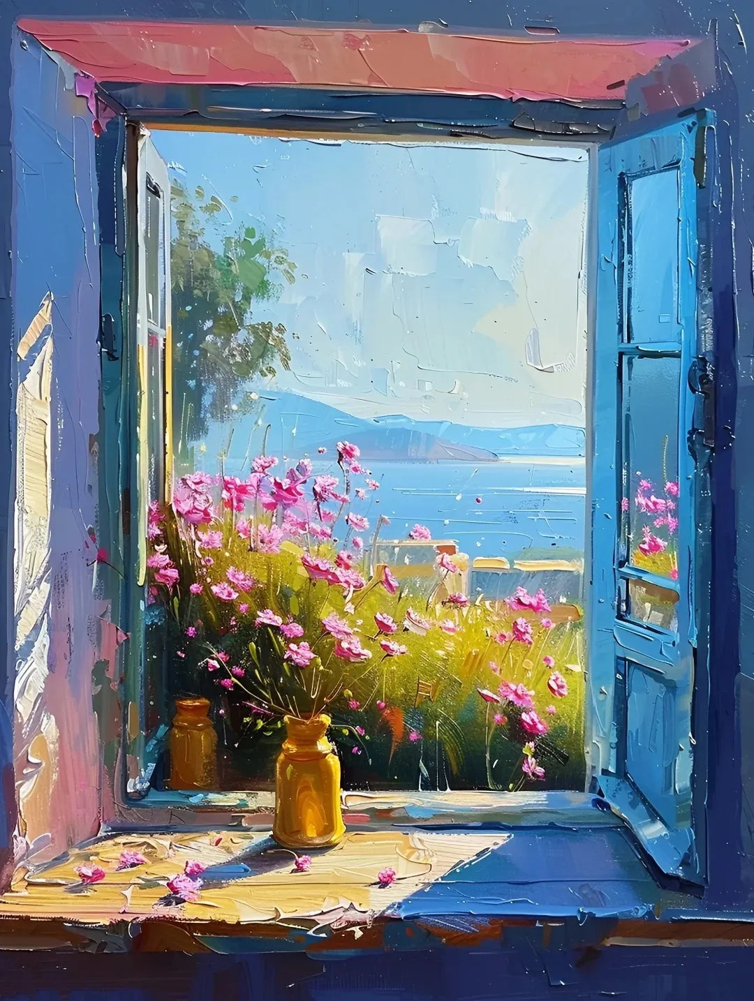 Colorful Graffiti Window Canvas