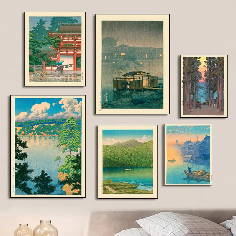 Japanese Forest Landscape Poster