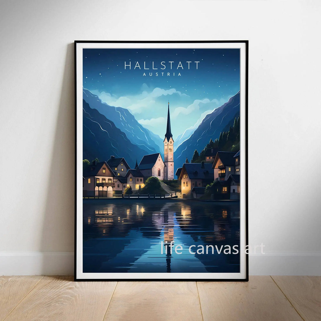 Retro Europe Travel Cities Poster