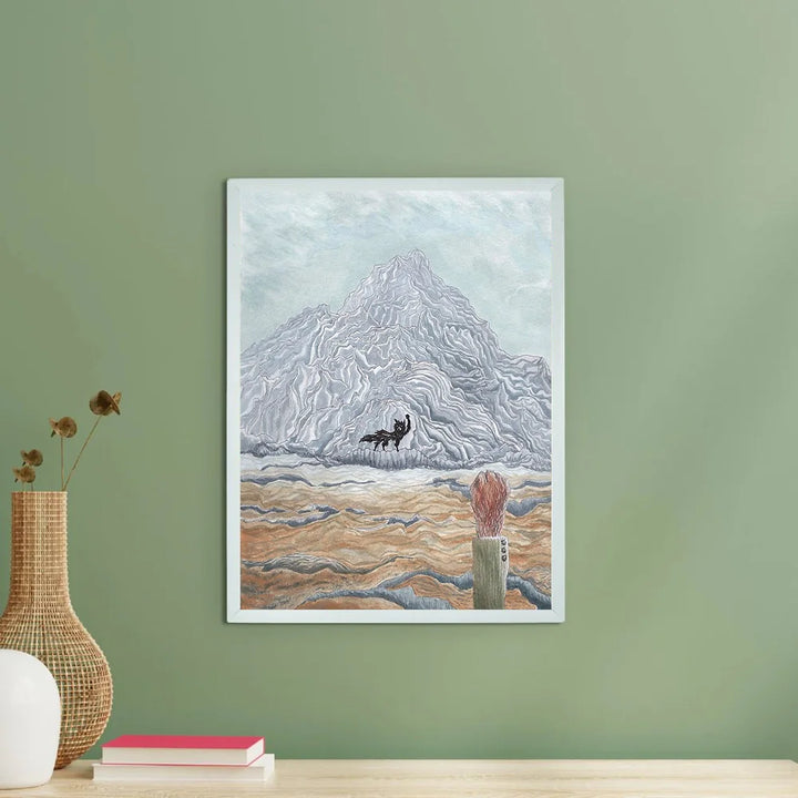 Rustic Mountain Landscape Poster