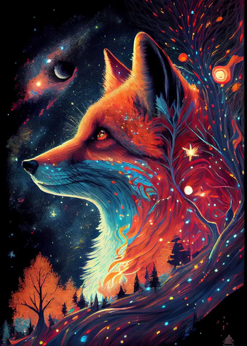 Forest Fox Wall Poster