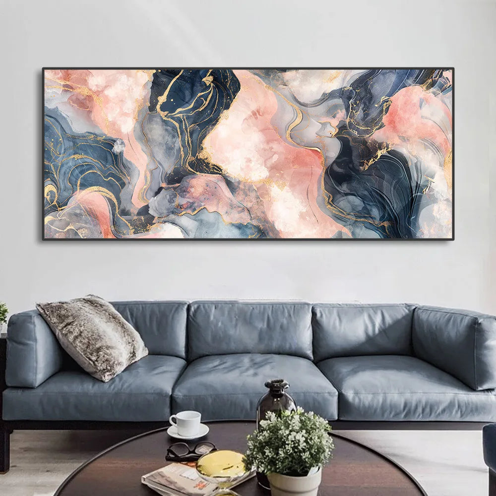 Black Gold Marble Canvas