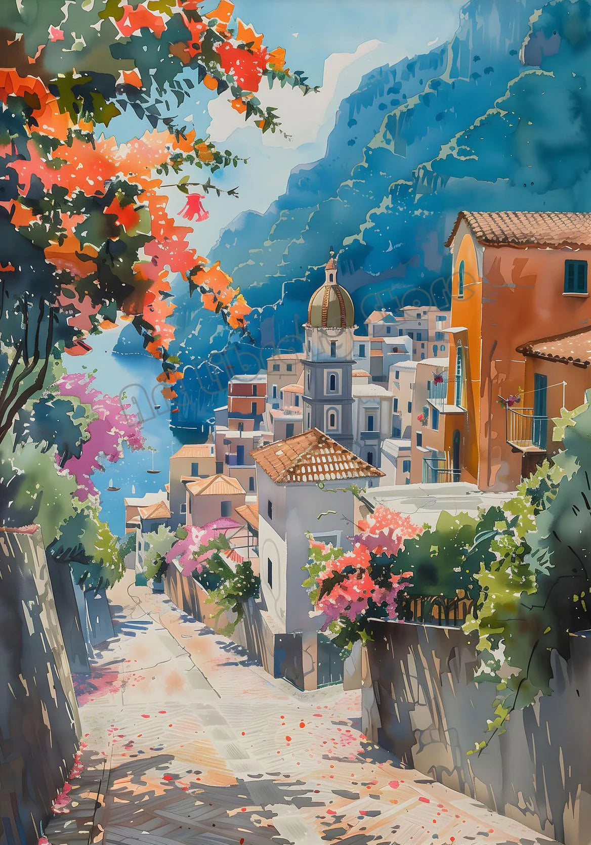 Retro Europe Travel Poster