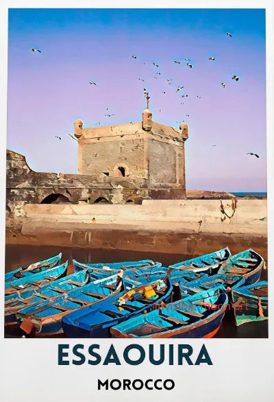 Moroccan Travel Art Poster