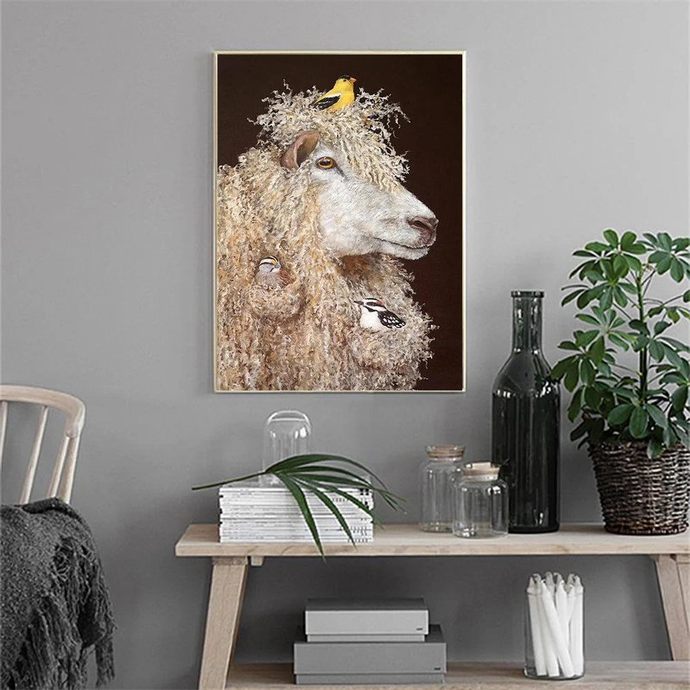 Farm Animal Drawing Canvas