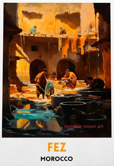 Moroccan Travel Art Poster