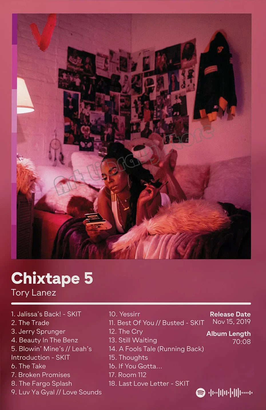 Tory Lanez Tracklist Poster