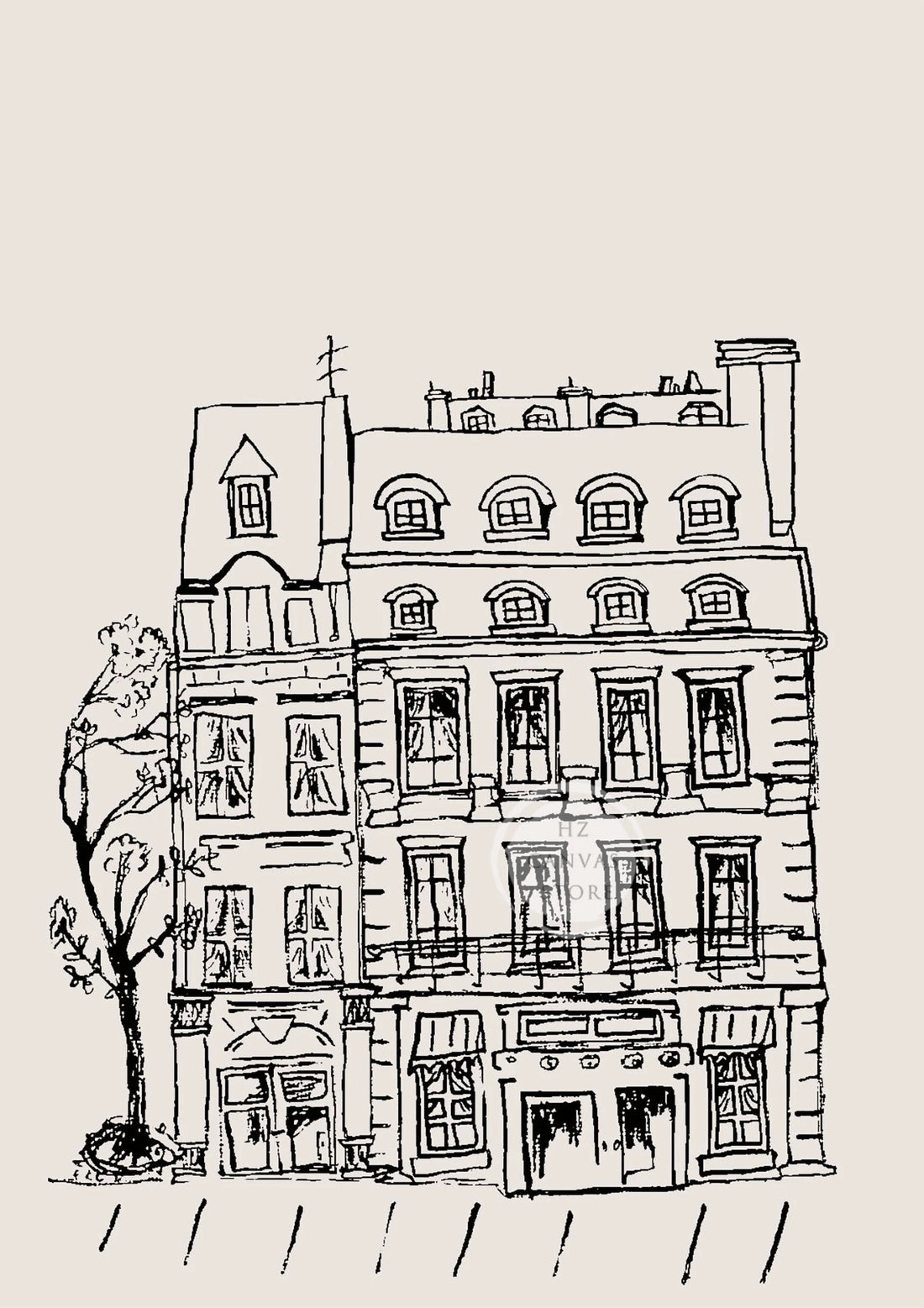 Paris Architecture Poster