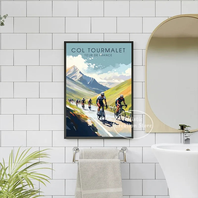 Tour de France Cyclist Poster