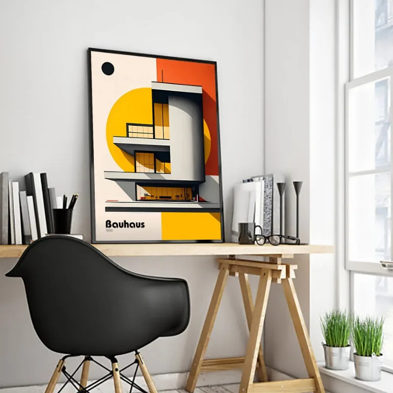 Fallingwater Bauhaus Architecture Poster