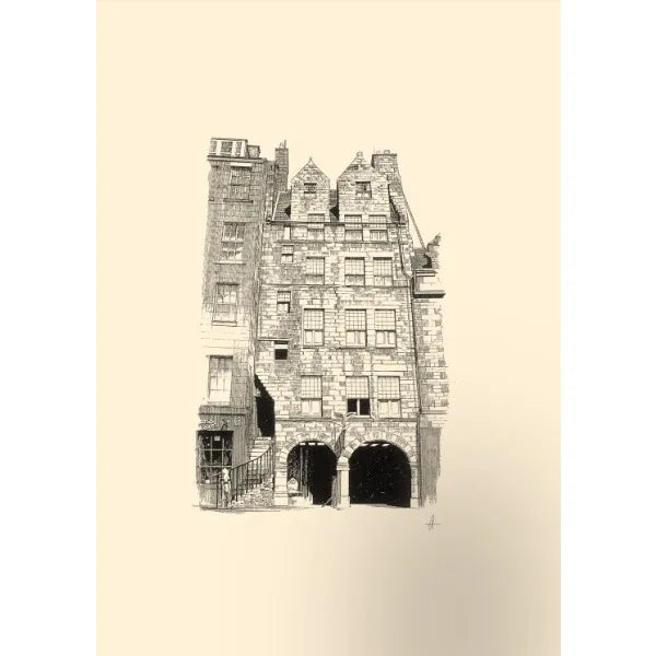 Edinburgh Castle Sketch Art