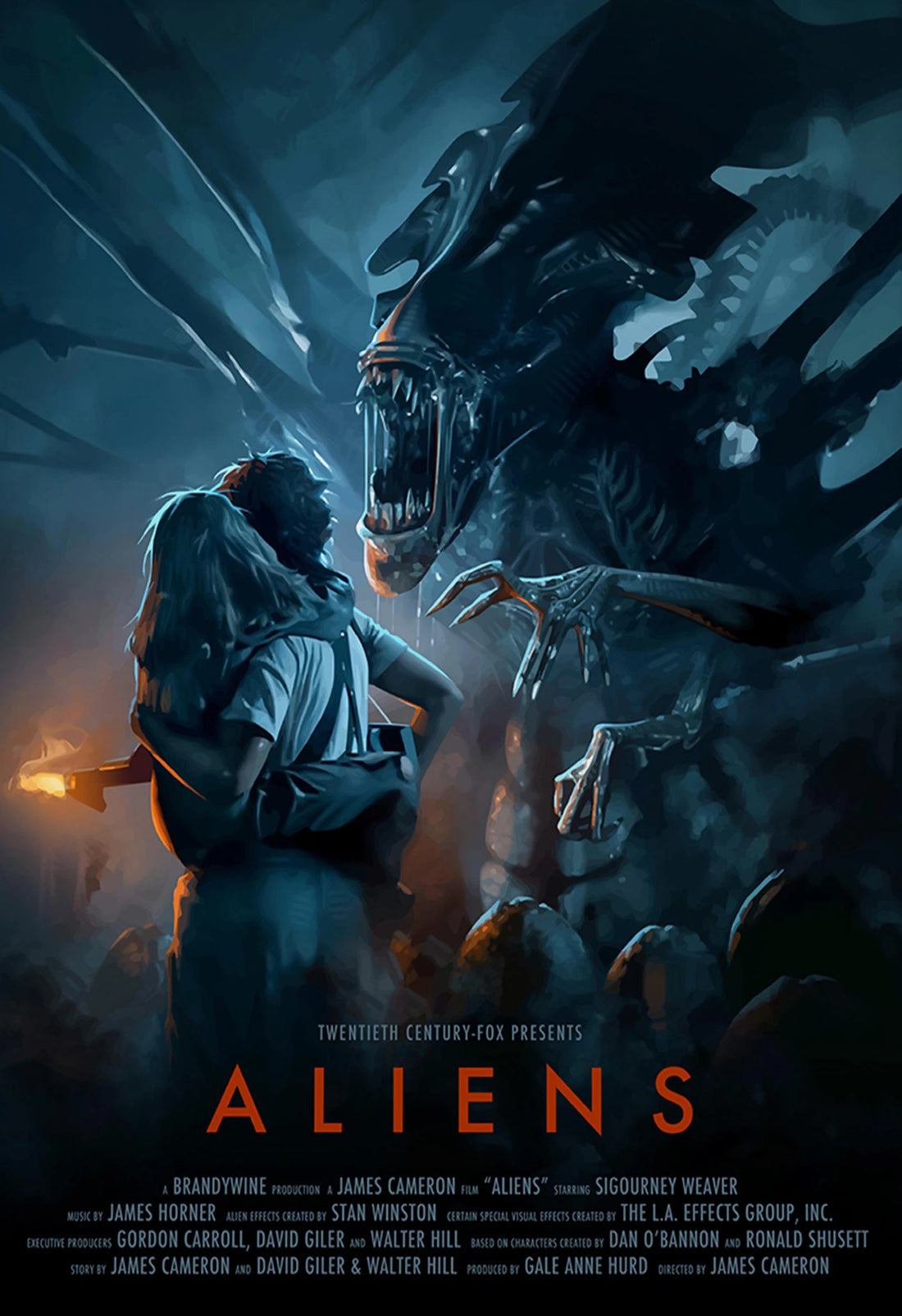 Classic Horror Alien Canvas