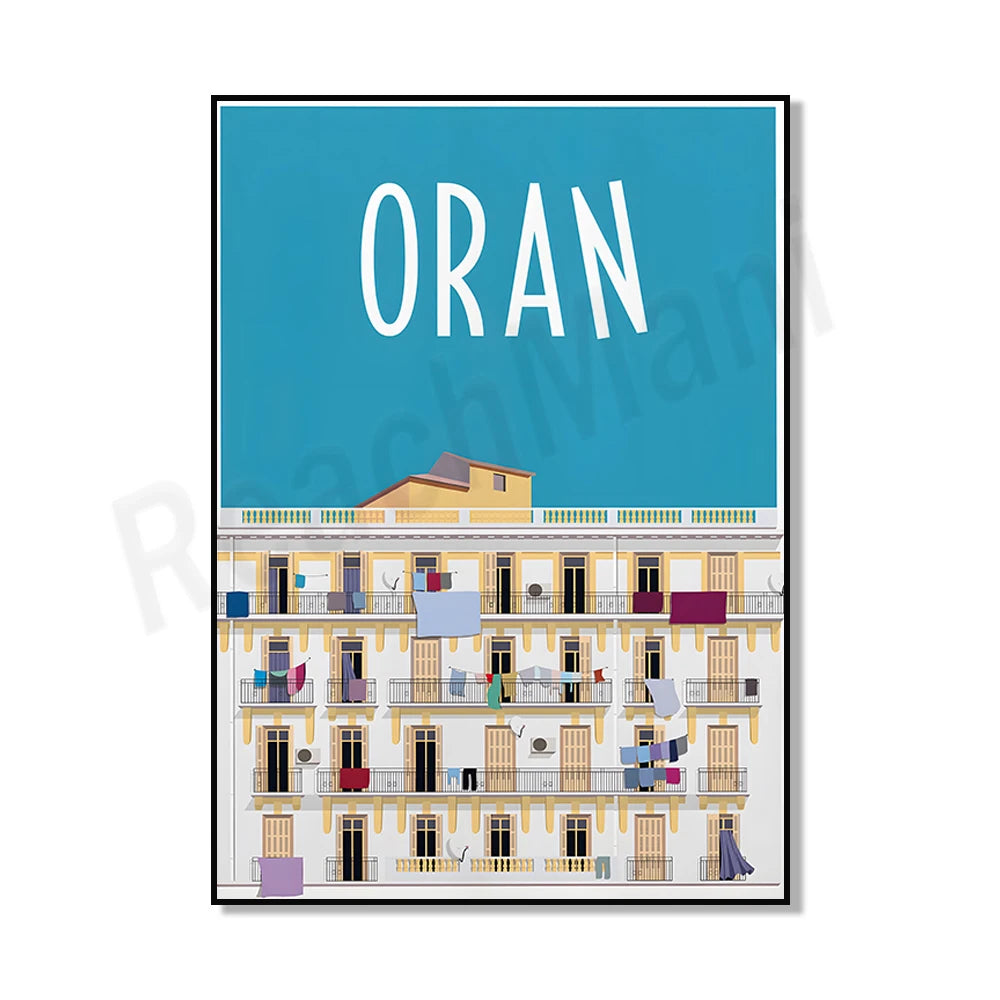 Minimalist Algiers Algeria Print